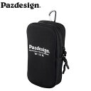 パズデザイン Pazdesign PAC-340 クロロプレンポーチ・ワイド ブラックホワイト CHLOROPRENE POUCH WIDE PAZPAC340...