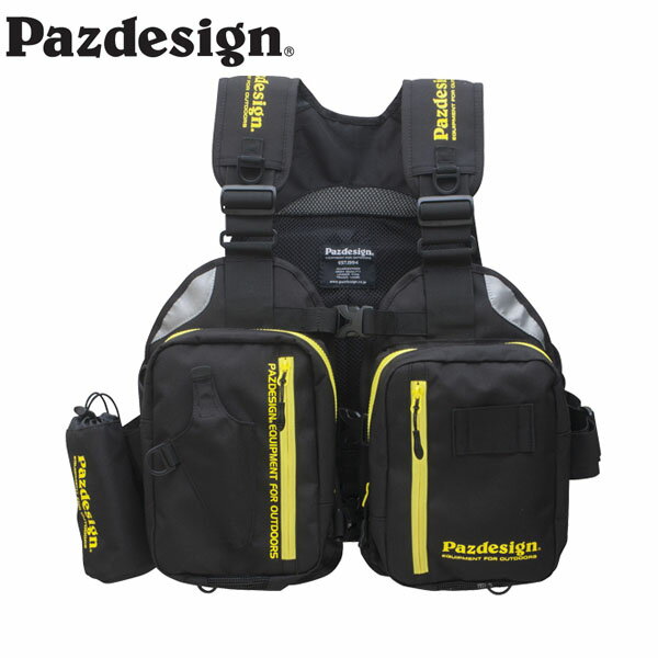 パズデザイン Pazdesign SLV-027 PSLマルチゲームベスト ブラックイエロー PSL MULTI GAME VEST PAZSLV027BYL