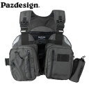 パズデザイン Pazdesign SLV-027 PSLマルチゲームベスト ガンメタブラック PSL MULTI GAME VEST PAZSLV027GBK