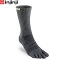 injinji インジンジ トレイルミッドウェイトクルー グラナイト(GR) 5本指ソックス 靴下 アウトドア トレイルランニング 213170 INJ2131...