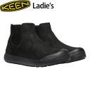 KEEN レディース ブーツ エレナ チェルシー ウォータープルーフ 1026827 Women ELENA CHELSEA WP Triple Black/B...
