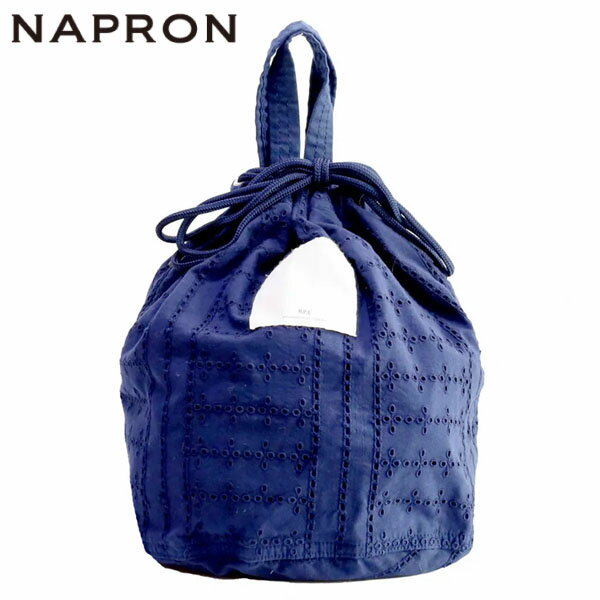 ナプロン NAPRON バッグ 鞄 巾着 サブバッグ INDIA EMBROIDERY PATIENTS BAG Sサイズ ネイビー NAVY Z-..