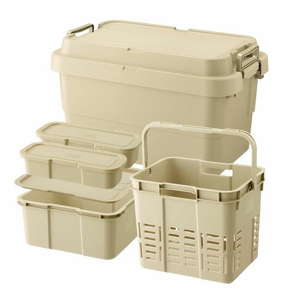 リス RISU トランクカーゴスターターキットA ベージュ インナーカーゴ コンテナ ボックス 屋外収納 キ..