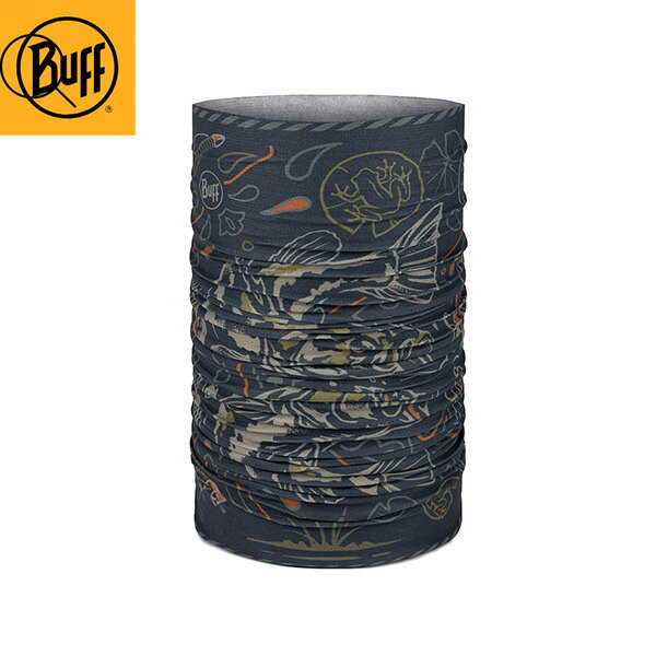 バフ Buff ネックウエア ネックゲイター Anglerモデル COOLNET UV LARGEMOUTH NAVY BUF601704