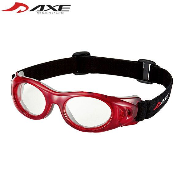 AXE アックス 保護メガネ Mサイズ レッド/クリア AEP01 マルチスポーツ AXEAEP01RE