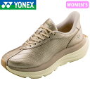 ヨネックス YONEX レディース パワークッションL128 ゴールド ウォーキングシューズ スニーカー 軽量 衝撃吸収 厚底 ファスナー 撥水 抗菌防臭 YO...