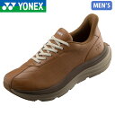 ヨネックス YONEX メンズ パワークッションM128 ライトブラウン ウォーキングシューズ スニーカー 軽量 衝撃吸収 ファスナー 撥水 抗菌防臭 YONS...