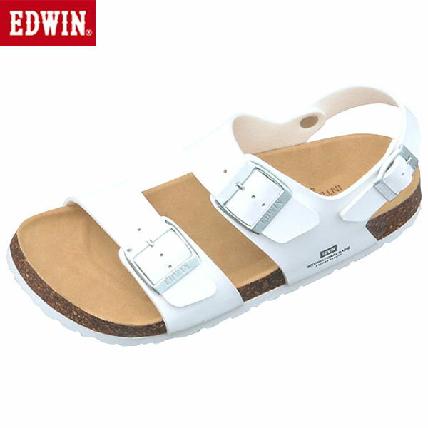 エドウィン EDWIN サンダル メンズ フットベット ホワイト EB1002 カジュアル シューズ EDWEB10022