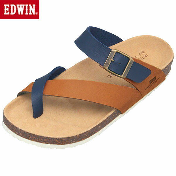 エドウィン EDWIN サンダル メンズ フットベット ネイビー EB1003 カジュアル シューズ EDWEB1003505