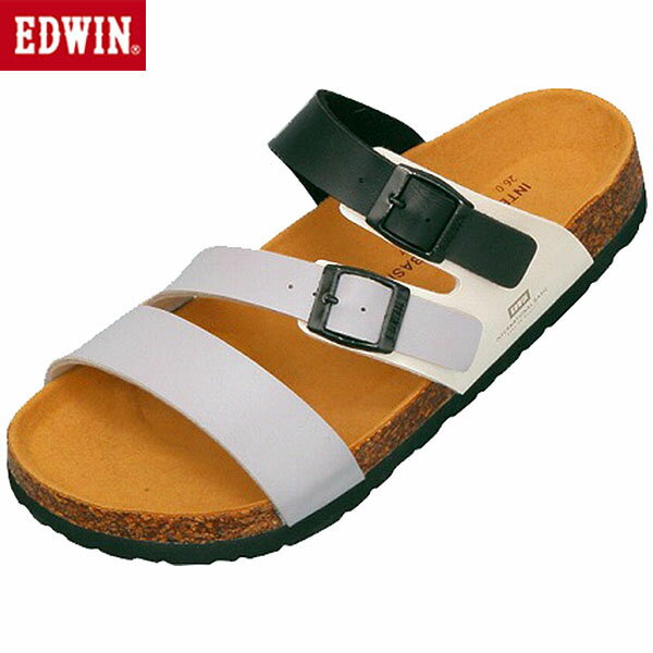 エドウィン EDWIN サンダル メンズ フットベッド ブラック EB1005 カジュアル シューズ EDWEB10059