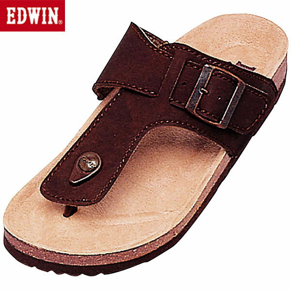 エドウィン EDWIN サンダル メンズ フットベンハー D.ブラウン EW9123 カジュアル シューズ EDWEW9123208