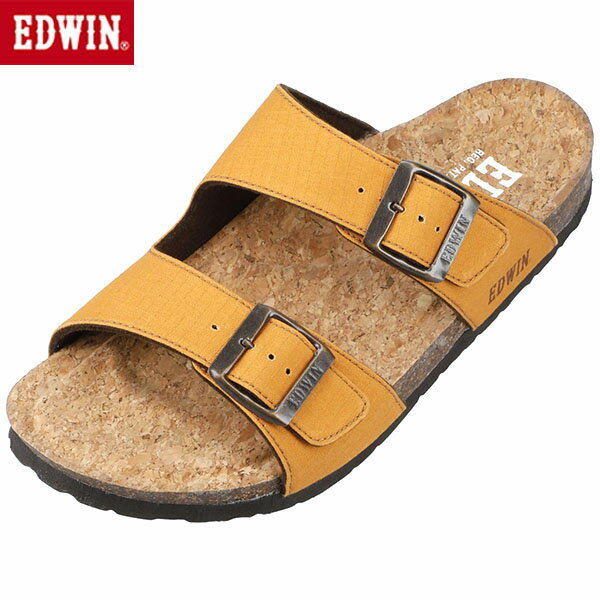 エドウィン EDWIN サンダル メンズ フットベット マスタード EW9301 カジュアル シューズ EDWEW9301305