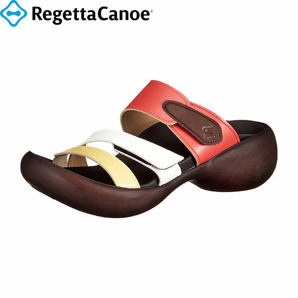 リゲッタカヌー サンダル レディース スリーストラップサンダル(トリコロール) オレンジシトラス RegettaCanoe RGTCJEG5224AO