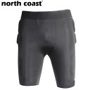 ノースコースト North coast メンズ レディース ユニセックス プロテクター ヒッププロテクター ショートタイプ スノーボード スキー NW1004 NCTNW1004BK