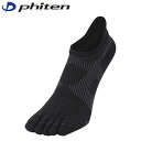 ファイテン Phiten メンズ ランニング専用ソックス 靴下 足王(ソッキング) レーサー 5本指 ブラック/グレー 27-29cm PHIAL948975(4)