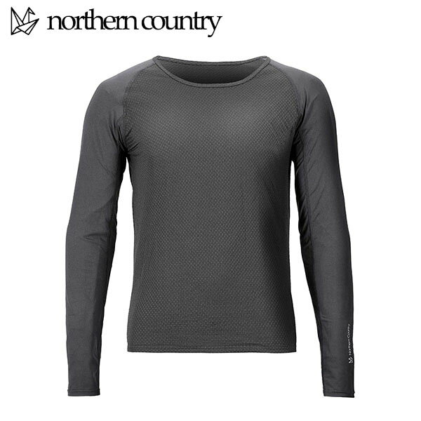 ノーザンカントリー northern country メンズ レディース インナーシャツ メッシュインナー DRY MESH INNER SHIRT(LONG) ブラック 吸汗速乾 NTHTR1832BK