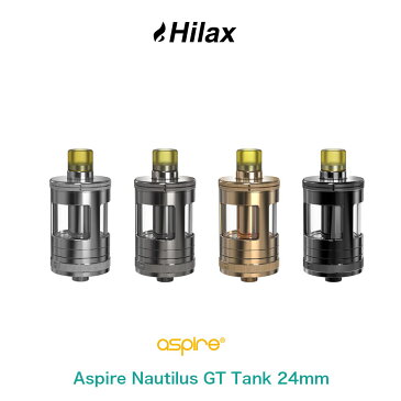 【送料無料】 Aspire Nautilus GT Tank 24mm MTL 3ml アスパイア ノーチラス ジーティー タンク アトマイザー 電子タバコ VAPE ベイプ クリアロ トップフィル コイル付 coil 0.7Ω 1.6Ω BVC カートリッジ クリアロマイザー ボトムエアフロー サブオーム アトマ 爆煙 Hilax