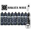 HAKATA WAVE 60ml ハカタウェーブ pod型 に便利なニードルボトル付 ラム バニラ タバコ ピーナッツ バター リンゴ バナナ アップル メンソール リキッド フレーバー コク 苦み 九州 博多 電子…