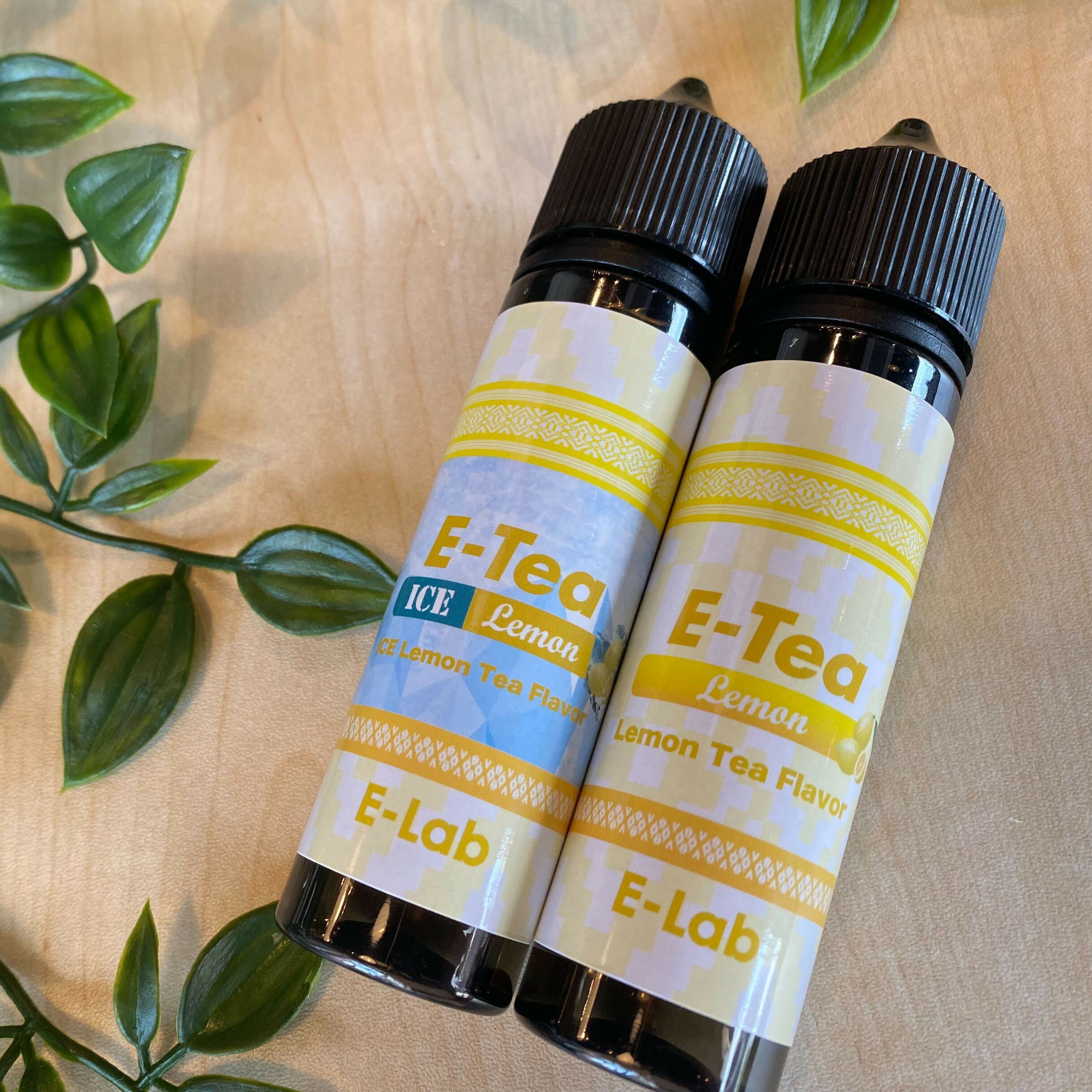 E-Lab E-Tea 60ml イーラボ イーティー アイス レモン リキッド フレーバー 紅茶 お茶 レモンティー pod型 に便利なニードルボトル付 電子タバコ リキッド 大容量 国産 タール0 ニコチン0 VAPE ベイプ 爆煙 Hilax 【メール便送料無料】のサムネイル
