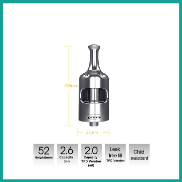 【送料無料】 Aspire Nautilus 2S Tank 23mm MTL コイル付 coil 1.8Ω 0.4Ω BVC アスパイア ノーチラス ツー エス タンク 電子タバコ VAPE アトマイザー カートリッジ クリアロ クリアロマイザー トップフィル ボトムエアフロー サブオーム ベイプ Hilax