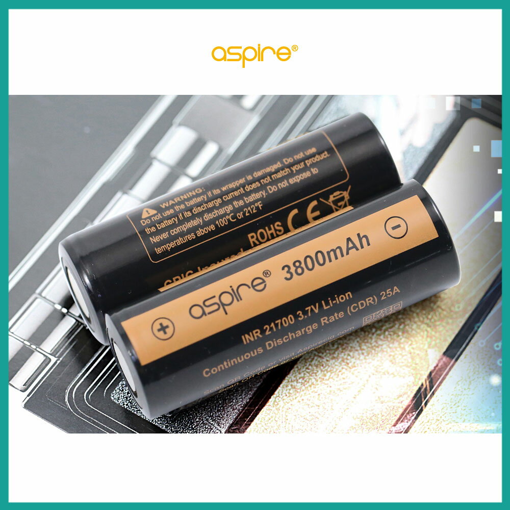 VAPE �Żҥ��Х� �Хåƥ꡼ Aspire 21700 3800mAh �����ѥ��� 21700 1�ܲ��� VAPE �٥��� Hilax ������̵����