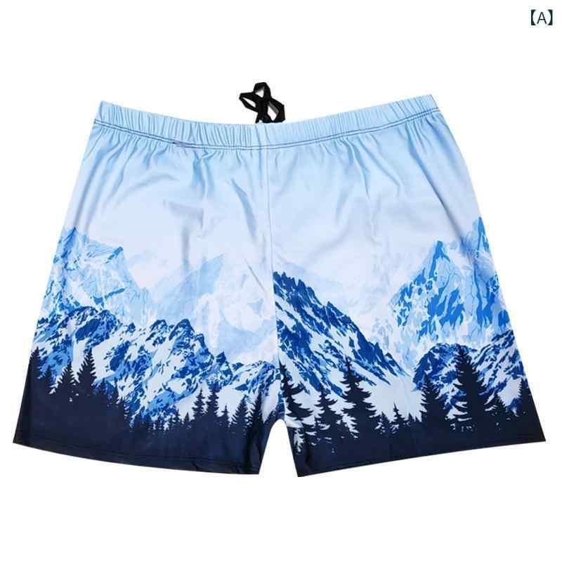 スイムパンツ メンズ 水着 ボクサー型 ボクサー 短パン 速乾 ポリエステル プロフ...