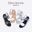 【公式】ヒルズアヴェニュー カメリア サンダル HILLS AVENUE 日本製 Made in Japan ミュール ウエッジソール 痛くない 柔らかい レディース靴 厚底 軽量 レザー