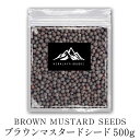 インド産 ブラウンマスタードシード 500g 送料無料 マスタード 万能調味料 調味料 カレー カレー粉 カレースパイス 香辛料 ドライハーブ インド料理 トッピング ハーブ ホワイトマスタードシードパウダー ポイント消化 バーベキュー BBQ