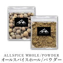 オールスパイスホール パウダー 50g ～選べる インド産 ALL SPICE WHOLE ジャマイカンペッパー 百味胡椒 オールスパイス ホール 調味料 香辛料 カレー粉 ハーブ ドライ カレー 肉料理 菓子 酢漬け スープ シチュー 等に ポイント消化 バーベキュー BBQ