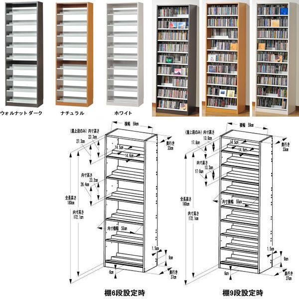 収納力抜群 CD DVD ラック 奥行2段タンデムストッカー幅590送料無料 TCS590