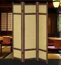 たたみ パーテーション The Kyoto 折りたたみ式 折畳 折り畳み 3連 イ草 い草 井草 間仕切り 和風 民芸和家具風