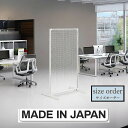 メッシュパーテーション自立式基本形 スチール製 金属 展示パネル イベント ディスプレイ パーティション サイズオーダー 幅62-122cm 高120-180cm ネットスタンド