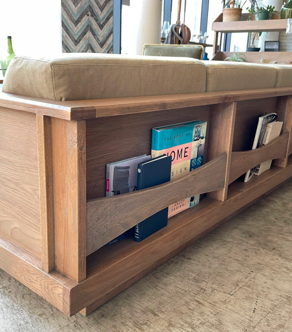 天然木オーク材製フレーム仕様 高級ソファー S...の紹介画像2