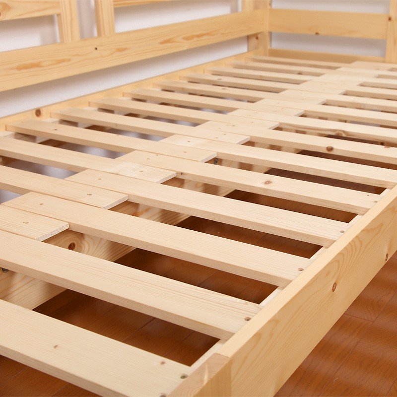 天然木製 ワイドソファー 座面スライド式 ベッドにも早変わり ソファベッド すのこ仕様 スノコ SOFABED 外寸幅204cm 超幅広 超ワイド ギミック家具 [2]