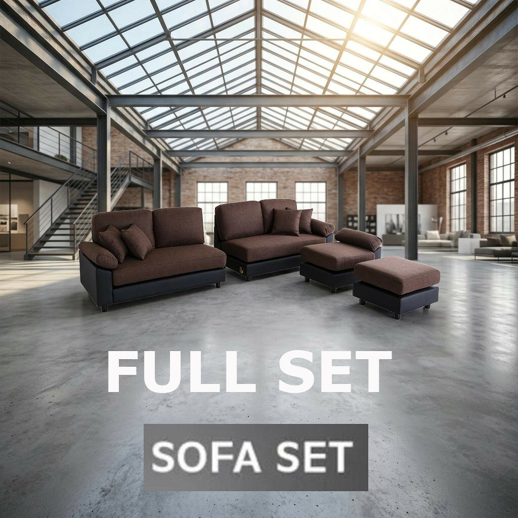 ソファセット フルセット 画像全セット カウチソファー sofa set レザー＆ファブリ...