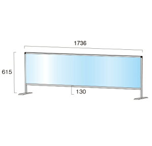 170cm超ロングサイズオーダー透明パーテーション45タイプウイルス対策 アクリル板 塩ビ板