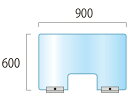 ECX΍􂷂ԑtANp[e[V900600mmiF300200mm){