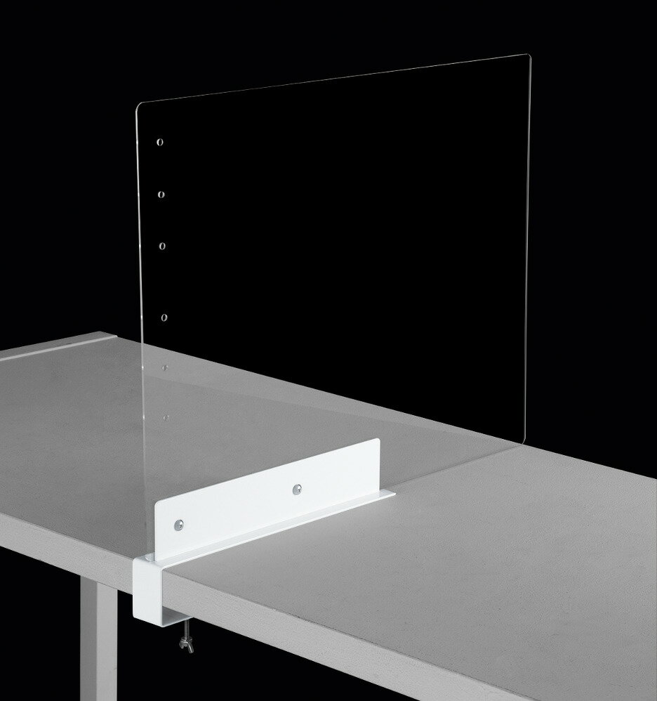 アクリル板 クランプ固定式 パーテーション パーティション 縦横両用 45x60cm ウイルス飛沫対策パネル 日本製 アクリルボード