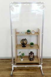 据え置き設置床置き大型パーテーション高透明ビニールパーティションウイルス飛沫感染防止対策（幅81高173cm) kkkez アクリル板に代わる素材