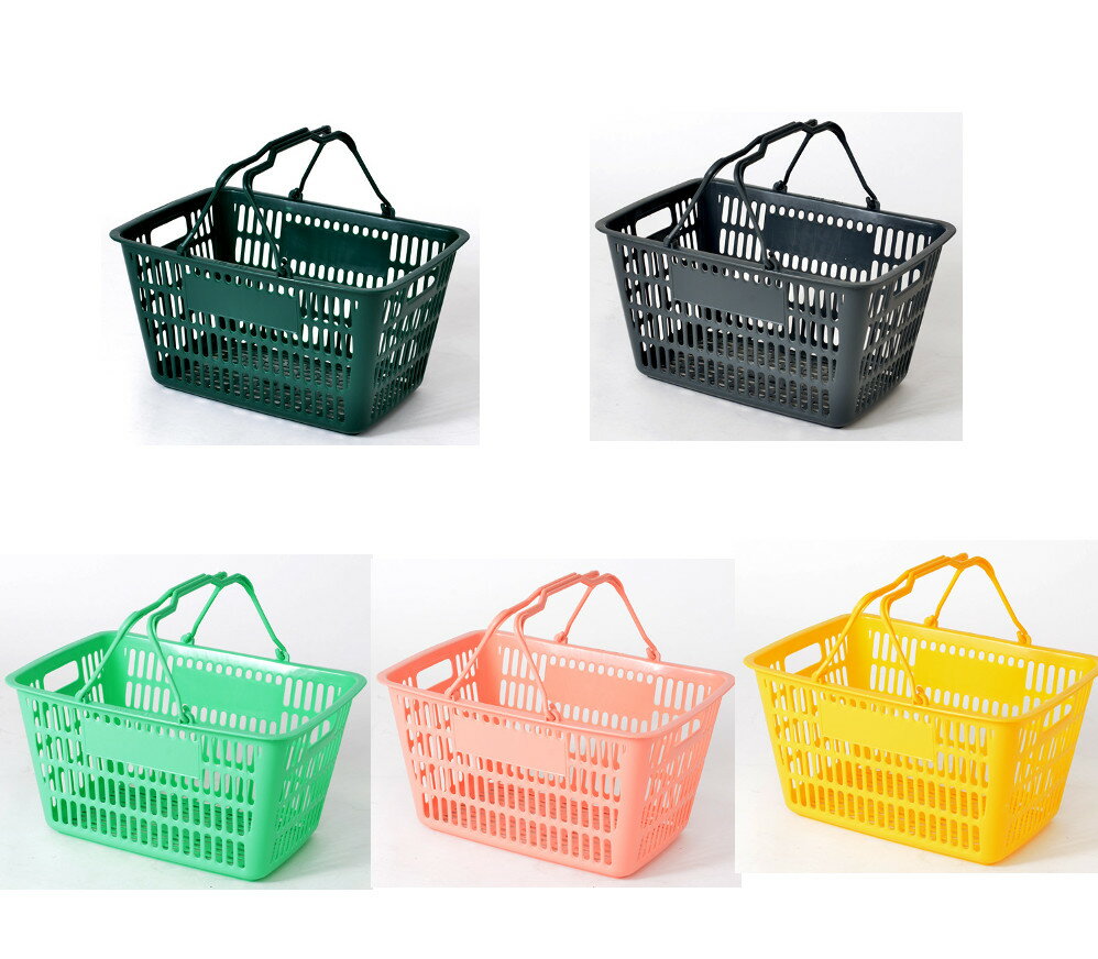 乐天商城 - 買い物かご カゴ ショッピングバスケット サイズと色を選べる