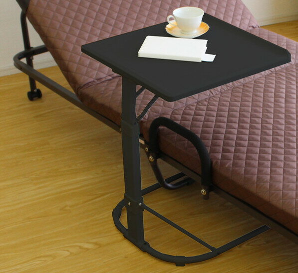 折り畳み式 テーブル 高さ調節可能 伸縮式 天板角度調節可能 折りたたみ 机 デスク サイドテーブル 高さ 70.5 64.5 58.5cm センターテーブル 3