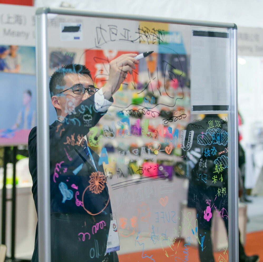 透明メニューボード パーティション 落書きできるパーテーション 間仕切り 自立式 キャスター付き 掲示..