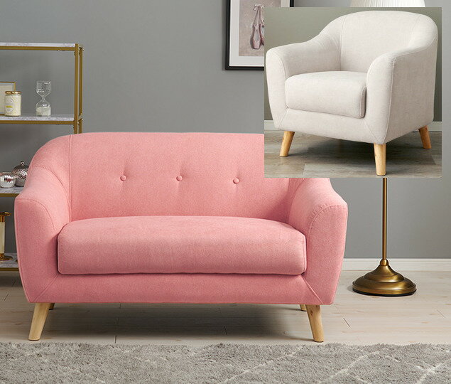Rakuten - Girly お姫様系 ソファー ソファ SOFA 脚取り外し可能 2 size 展開