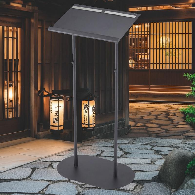 Rakuten - 看板 サインスタンド 記帳スタンド メニュースタンド 受付 掲示板 案内板 標識 飲食店 待合室 メニューボード kkkez 和風演出 記載台 おしゃれ