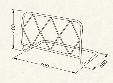 ベッドガード：Cタイプ700：サイドガード ベッドフェンス 柵：送料無料