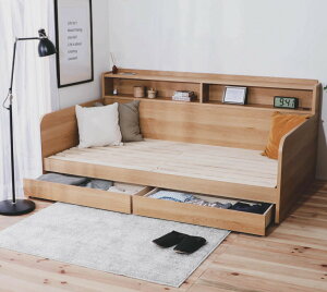 木製ソファベッドすのこシングルデイベッド新発想の収納大容量ソファベッド日本製