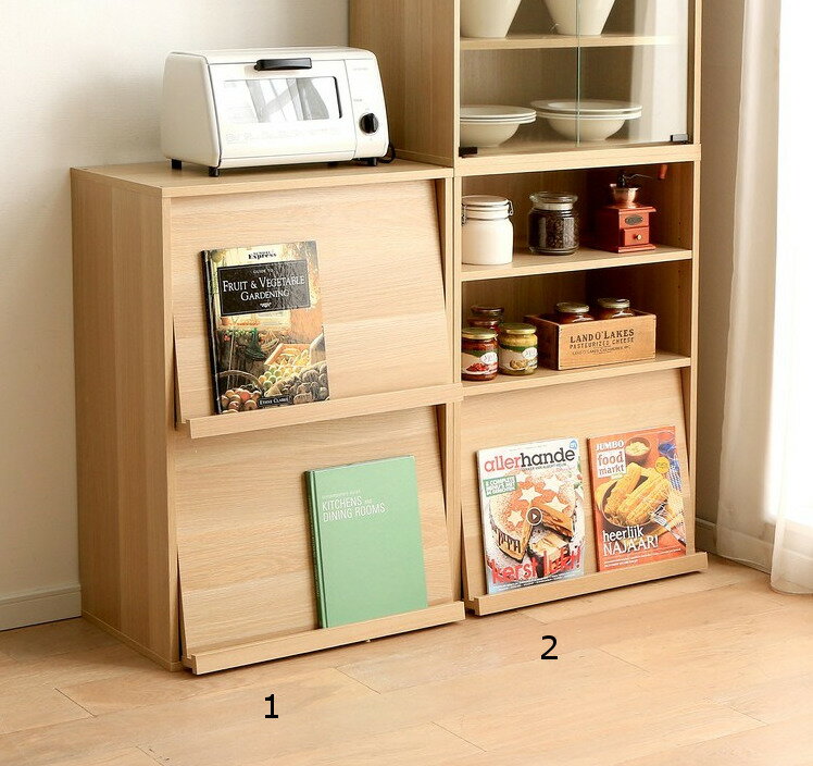 フラップ扉式 収納ラック ボックス ディスプレイラック コレクションボックス リビングボード 間仕切り