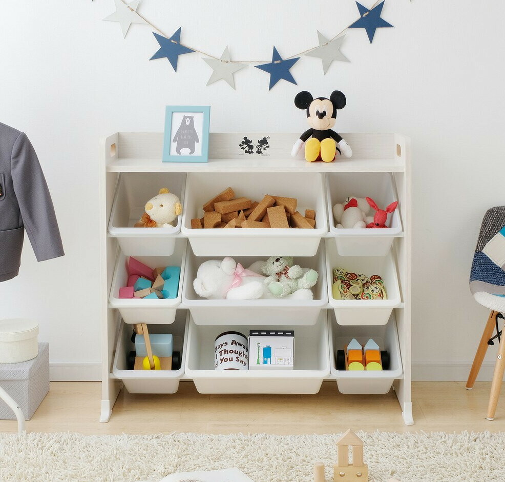 おもちゃ収納ラック ミッキー＆ミニー