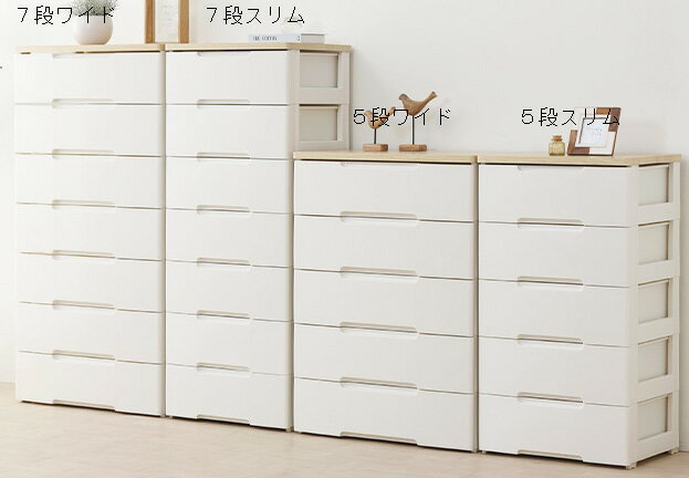 タンス たんす チェスト ポリプロピレン製 4サイズ展開 ランドリーラック 金属スライドレールで引出しやすい