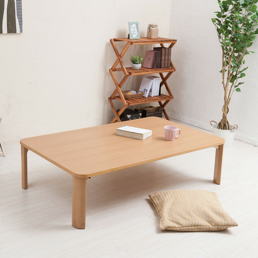 Wooden - 折りたたみテーブル在宅ワークローテーブル脚折れ式